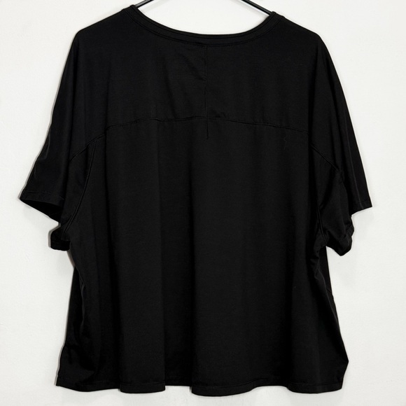 The North Face Plus Size Dune Sky Short Sleeve Tee Shirt, Solid Black size 3X - Picture 6 of 10